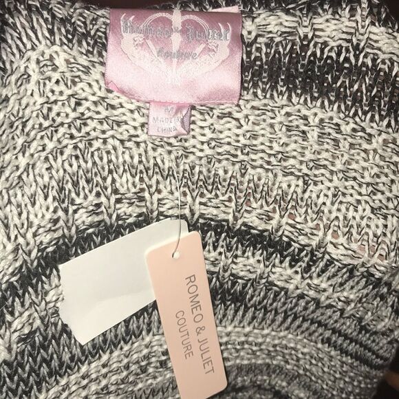 Romeo & Juliet Black & Ivory Open front cardigan - Picture 2 of 4